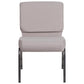 Hercules Series 21''W Church Chair In Gray Dot Fabric - Silver Vein Frame By Flash Furniture | Side Chairs | Modishstore - 4
