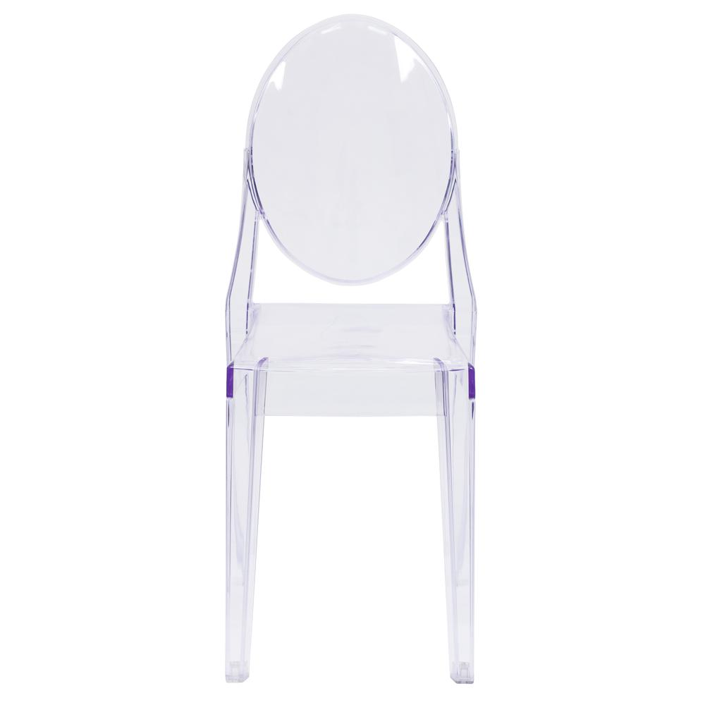 Ghost Side Chair In Transparent Crystal By Flash Furniture | Dining Chairs | Modishstore - 4