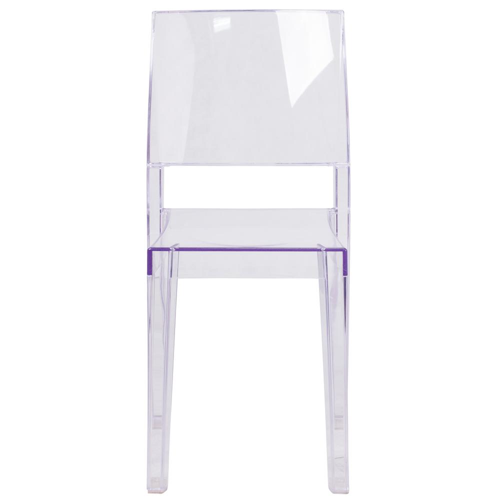 Phantom Series Transparent Stacking Side Chair By Flash Furniture | Dining Chairs | Modishstore - 4