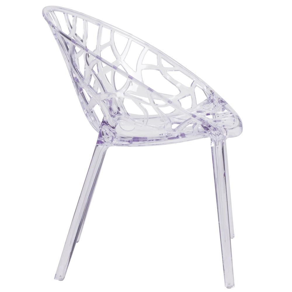Specter Series Transparent Stacking Side Chair By Flash Furniture | Dining Chairs | Modishstore - 2