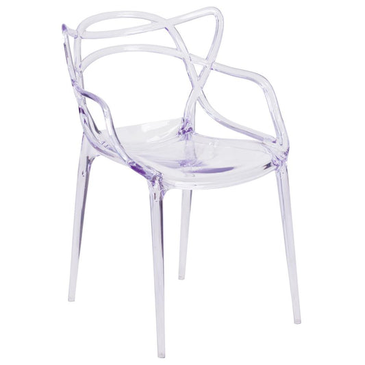 Nesting Series Transparent Stacking Side Chair By Flash Furniture | Dining Chairs | Modishstore - 1