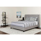 Riverdale Full Size Tufted Upholstered Platform Bed In Light Gray Fabric With Memory Foam Mattress By Flash Furniture | Beds | Modishstore - 1