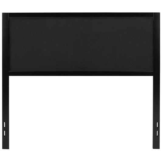 Melbourne Metal Upholstered Full Size Headboard In Black Fabric By Flash Furniture | Headboards | Modishstore - 2