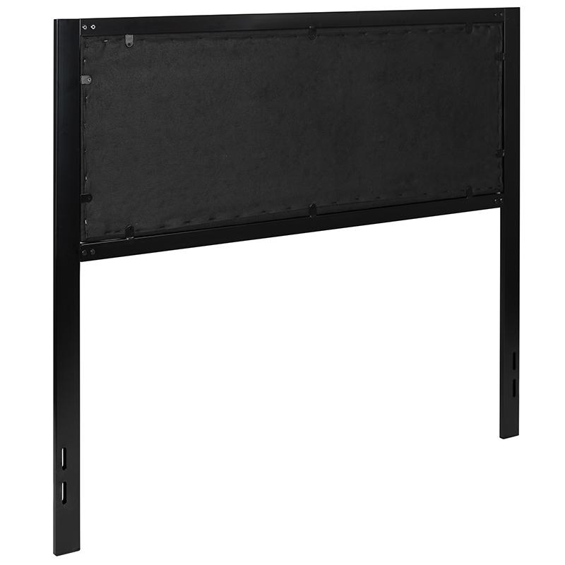 Melbourne Metal Upholstered Full Size Headboard In Black Fabric By Flash Furniture | Headboards | Modishstore - 3