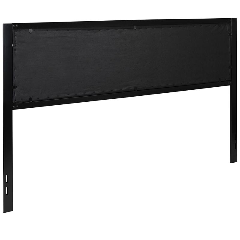 Melbourne Metal Upholstered King Size Headboard In Black Fabric By Flash Furniture | Headboards | Modishstore - 3