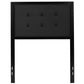 Bristol Metal Tufted Upholstered Twin Size Headboard In Black Fabric By Flash Furniture | Headboards | Modishstore