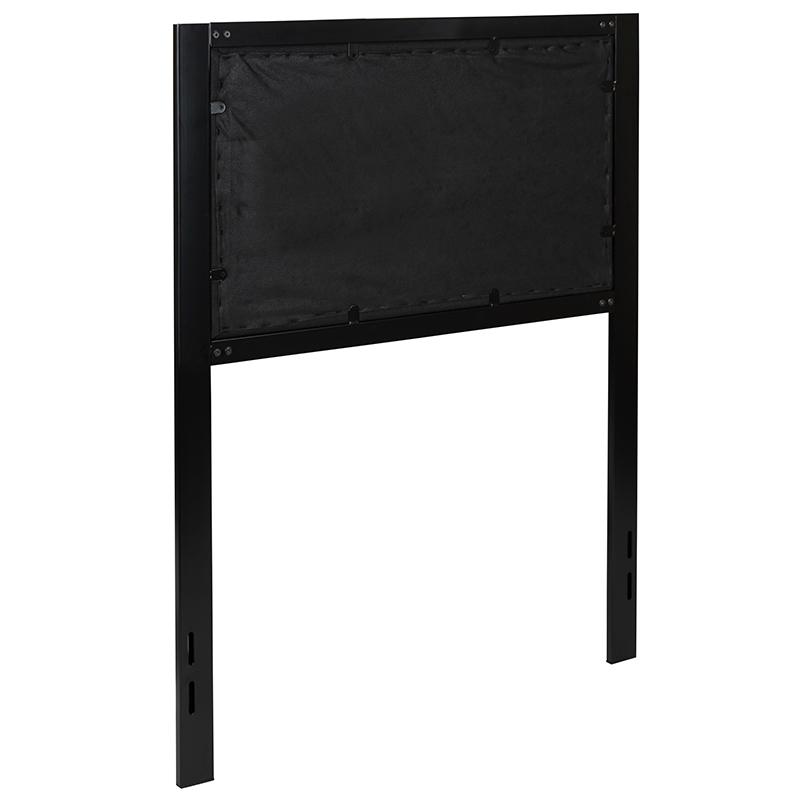 Bristol Metal Tufted Upholstered Twin Size Headboard In Black Fabric By Flash Furniture | Headboards | Modishstore - 3