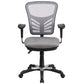 Mid-Back Gray Mesh Multifunction Executive Swivel Ergonomic Office Chair With Adjustable Arms By Flash Furniture | Office Chairs | Modishstore - 4