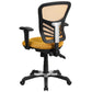 Mid-Back Yellow-Orange Mesh Multifunction Executive Swivel Ergonomic Office Chair With Adjustable Arms By Flash Furniture | Office Chairs | Modishstore - 2