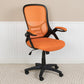 High Back Orange Mesh Ergonomic Swivel Office Chair With Black Frame And Flip-Up Arms By Flash Furniture | Office Chairs | Modishstore - 3
