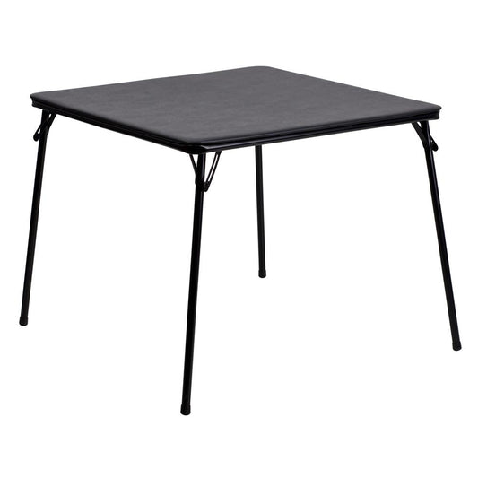 Black Folding Card Table By Flash Furniture | Side Tables | Modishstore - 1