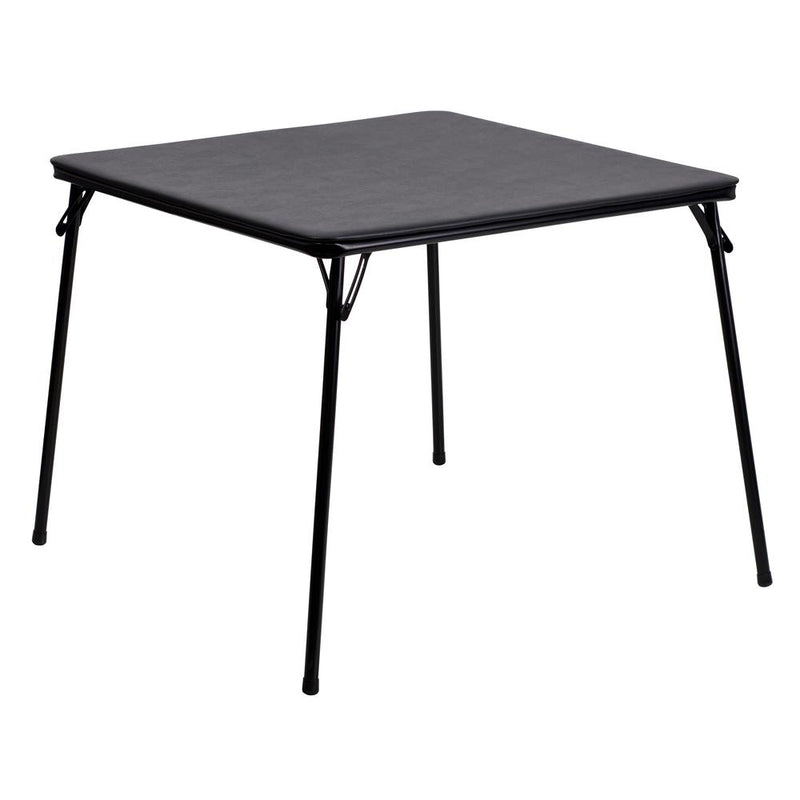 Black Folding Card Table By Flash Furniture | Side Tables | Modishstore - 1