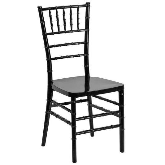 Hercules Premium Series Black Resin Stacking Chiavari Chair By Flash Furniture | Dining Chairs | Modishstore