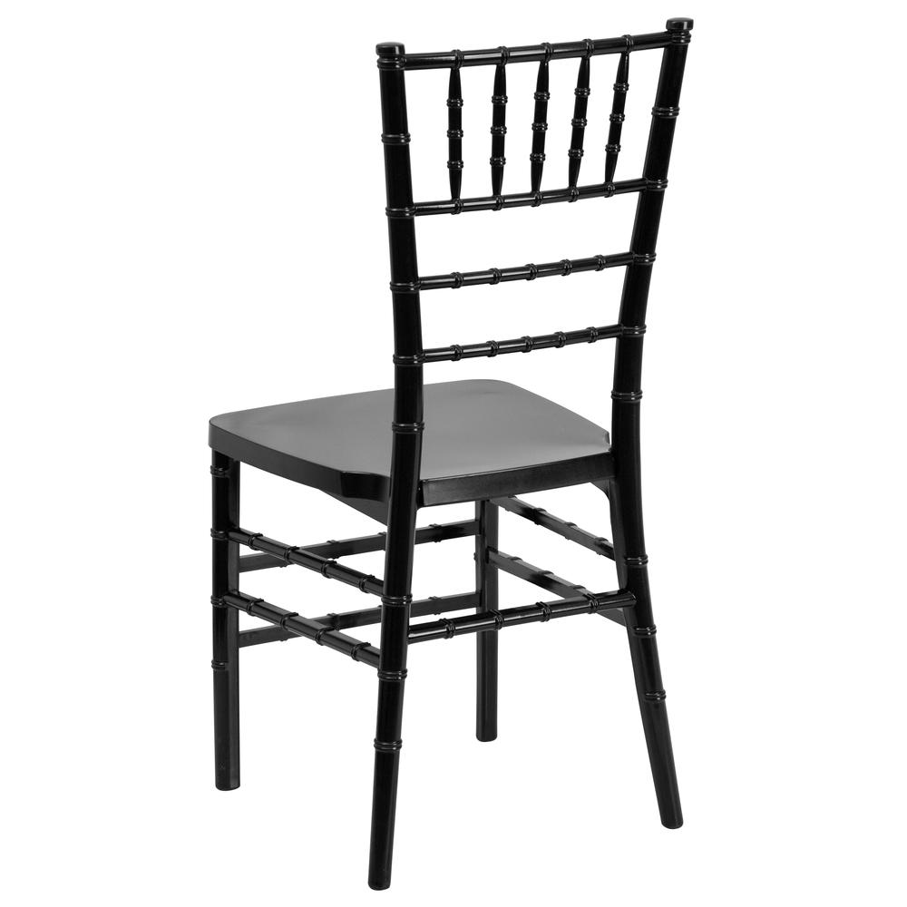 Hercules Premium Series Black Resin Stacking Chiavari Chair By Flash Furniture | Dining Chairs | Modishstore - 3