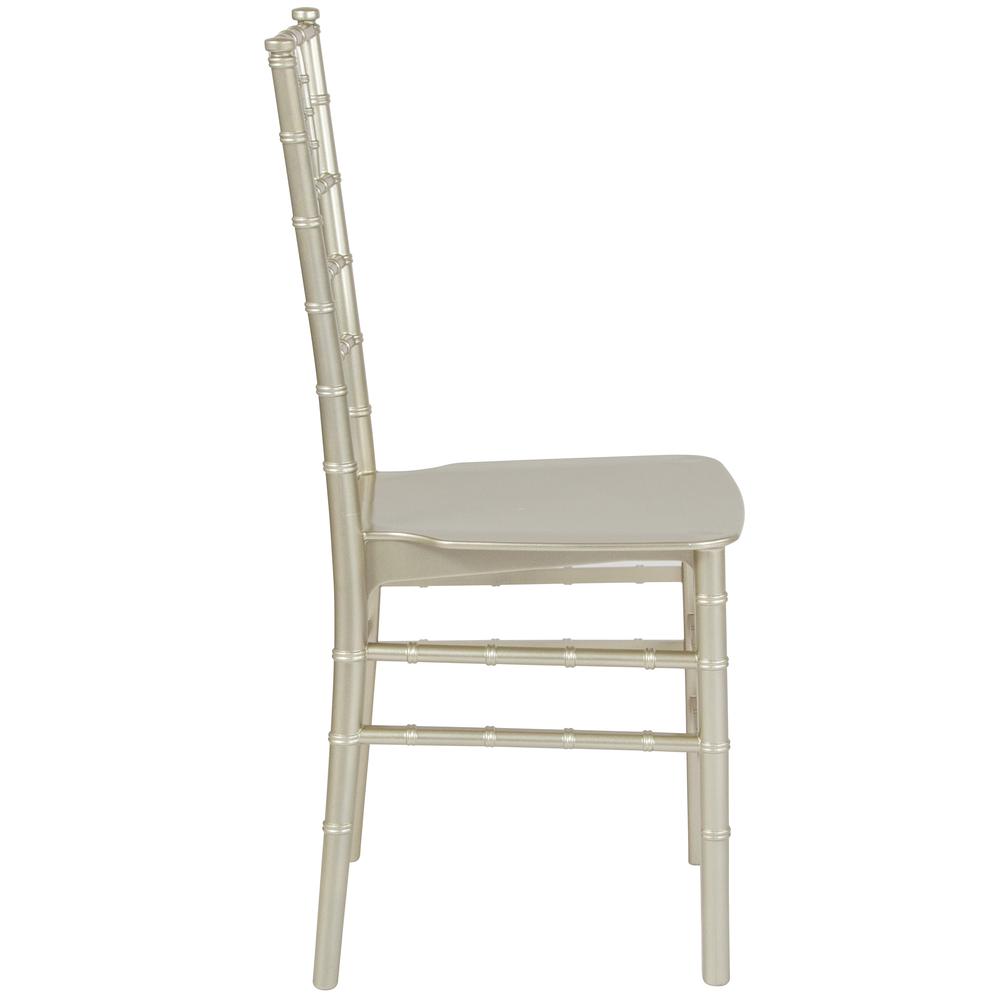 Hercules Series Champagne Resin Stacking Chiavari Chair By Flash Furniture | Side Chairs | Modishstore - 2