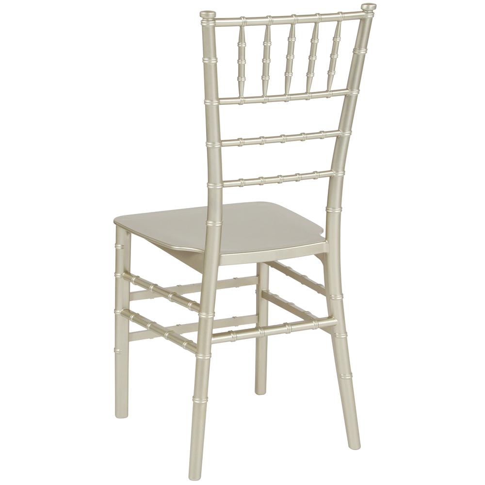 Hercules Series Champagne Resin Stacking Chiavari Chair By Flash Furniture | Side Chairs | Modishstore - 3