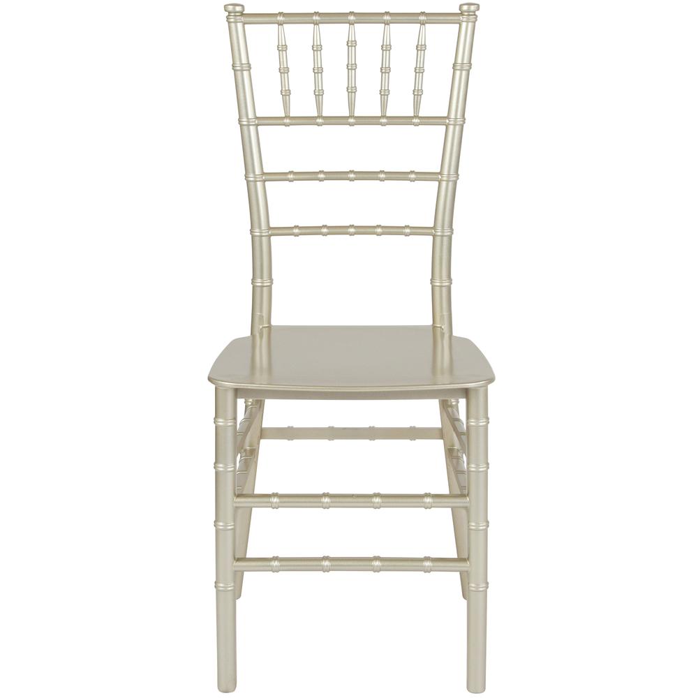 Hercules Series Champagne Resin Stacking Chiavari Chair By Flash Furniture | Side Chairs | Modishstore - 4