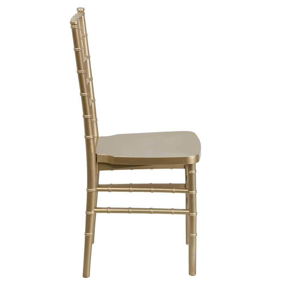 Hercules Premium Series Gold Resin Stacking Chiavari Chair By Flash Furniture | Dining Chairs | Modishstore - 2