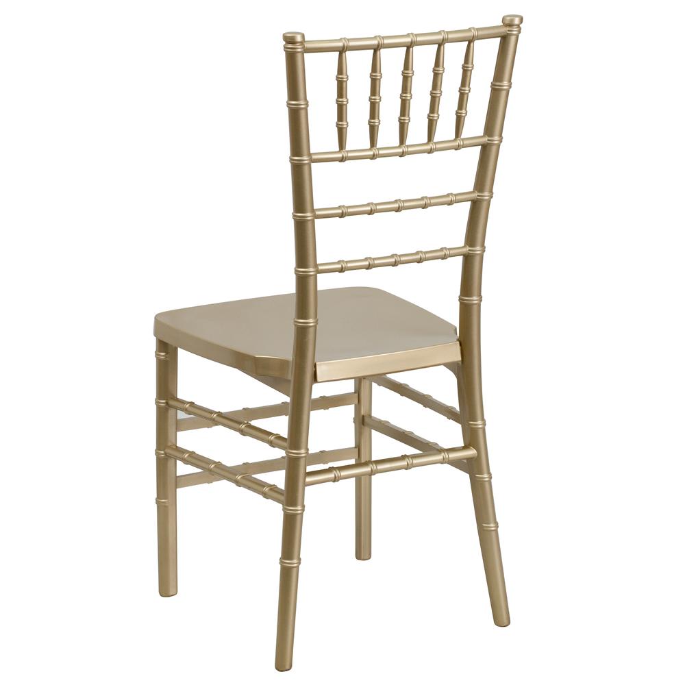 Hercules Premium Series Gold Resin Stacking Chiavari Chair By Flash Furniture | Dining Chairs | Modishstore - 3
