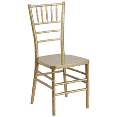 Hercules Premium Series Gold Resin Stacking Chiavari Chair By Flash Furniture