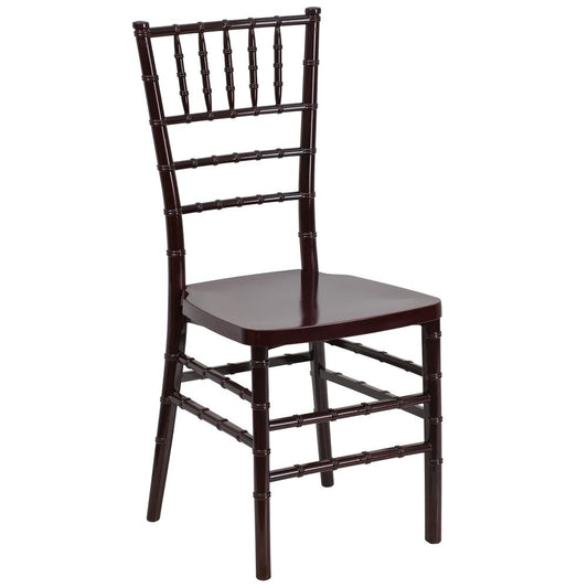 Hercules Premium Series Mahogany Resin Stacking Chiavari Chair By Flash Furniture | Dining Chairs | Modishstore - 1