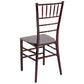 Hercules Series Mahogany Resin Stacking Chiavari Chair By Flash Furniture | Side Chairs | Modishstore - 3
