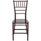 Hercules Series Mahogany Resin Stacking Chiavari Chair By Flash Furniture | Side Chairs | Modishstore - 4