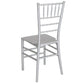 Hercules Series Silver Resin Stacking Chiavari Chair By Flash Furniture | Side Chairs | Modishstore - 3