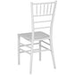 Hercules Series White Resin Stacking Chiavari Chair By Flash Furniture | Side Chairs | Modishstore - 3
