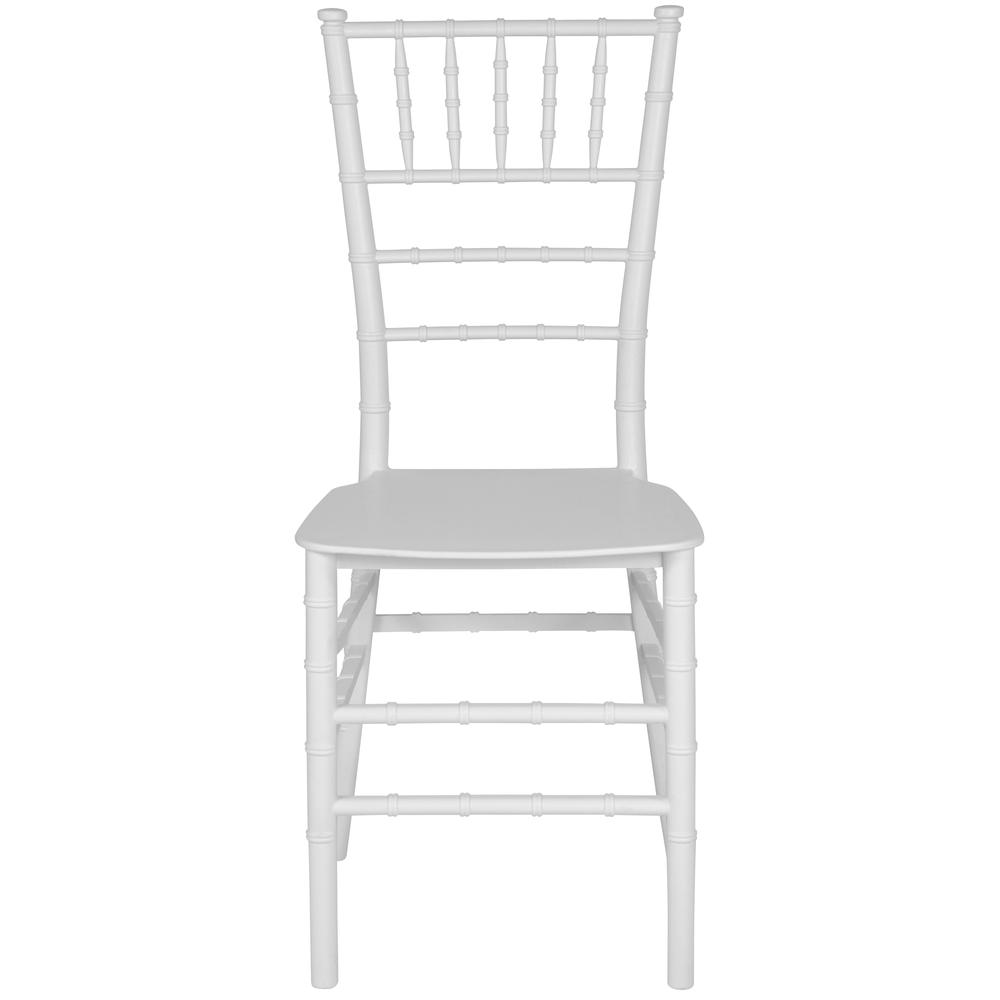 Hercules Series White Resin Stacking Chiavari Chair By Flash Furniture | Side Chairs | Modishstore - 4