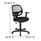 Flash Fundamentals Mid-Back Black Mesh Swivel Ergonomic Task Office Chair With Arms, Bifma Certified By Flash Furniture | Office Chairs | Modishstore - 4