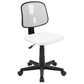 Flash Fundamentals Mid-Back White Mesh Swivel Task Office Chair With Pivot Back, Bifma Certified By Flash Furniture | Office Chairs | Modishstore - 1