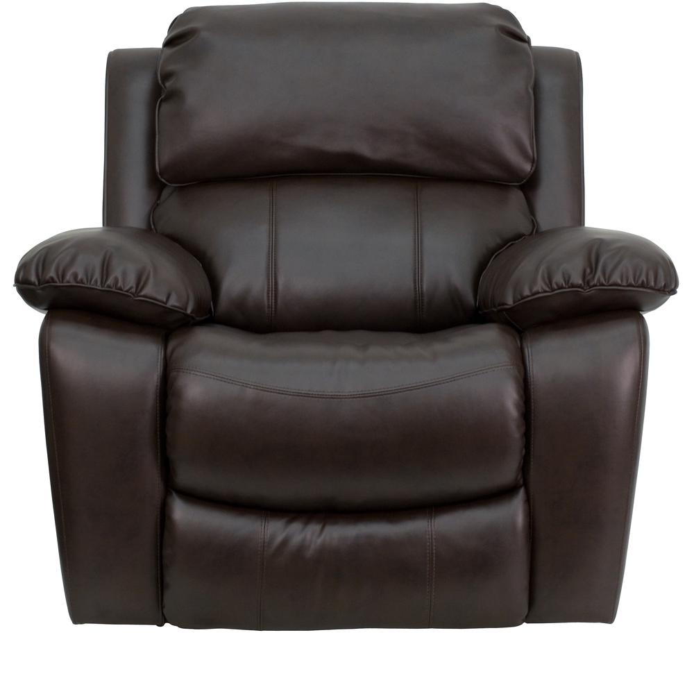 Brown Leathersoft Rocker Recliner By Flash Furniture | Recliners | Modishstore - 4