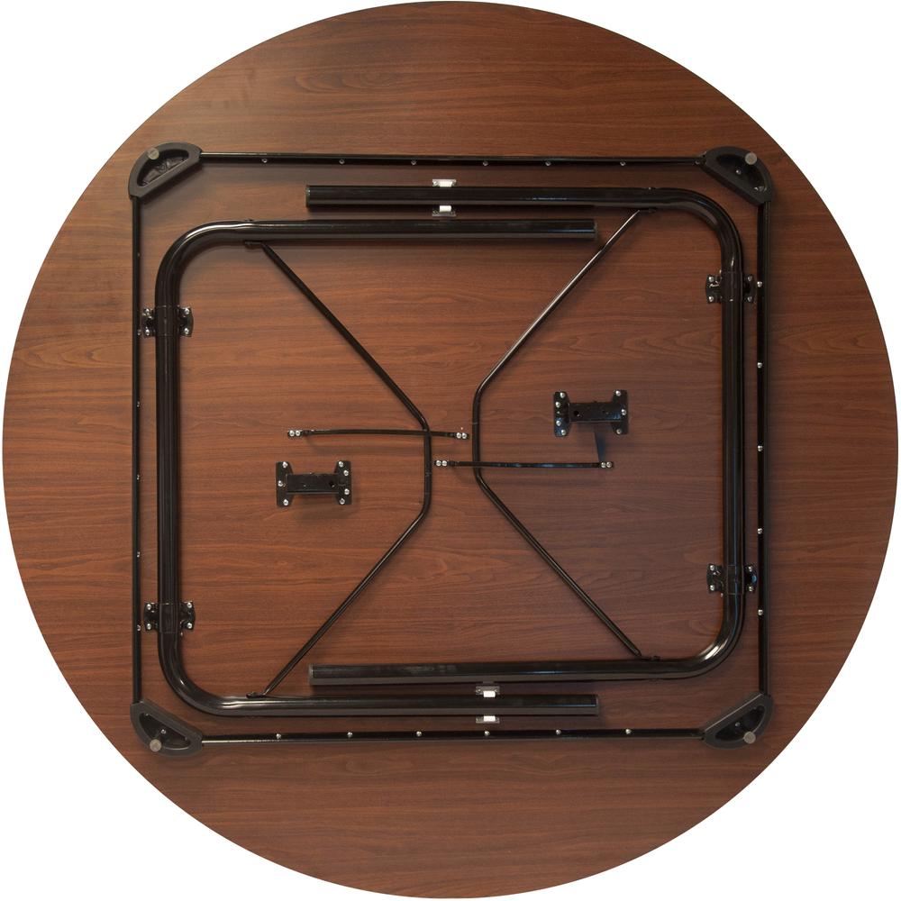 Advantage 5 Ft. Round High Pressure Laminate Folding Banquet Table By Flash Furniture | Side Tables | Modishstore - 3