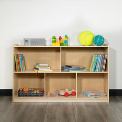 Wooden 5 Section School Classroom Storage Cabinet For Commercial Or Home Use - Safe, Kid Friendly Design - 30