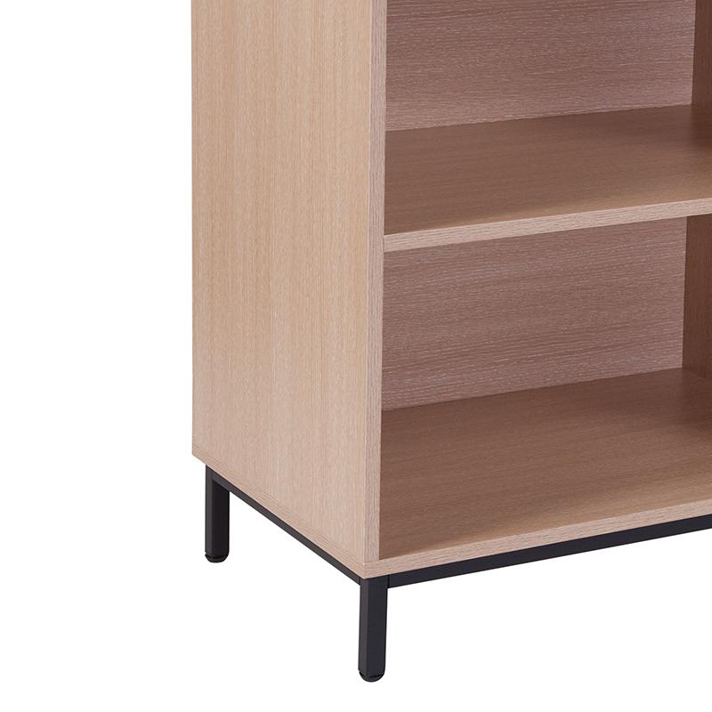 Dudley 4 Shelf 29.5"H Open Bookcase Storage In Oak Wood Grain Finish By Flash Furniture | Bookcases | Modishstore - 3