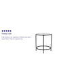 Astoria Collection Round End Table - Modern Clear Glass Accent Table With Matte Black Frame By Flash Furniture | End Tables | Modishstore - 4