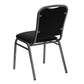 Hercules Series Stacking Banquet Chair In Black Vinyl - Silver Vein Frame By Flash Furniture | Side Chairs | Modishstore - 3