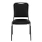 Hercules Series Stacking Banquet Chair In Black Vinyl - Silver Vein Frame By Flash Furniture | Side Chairs | Modishstore - 4