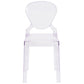 Ghost Chair With Tear Back In Transparent Crystal By Flash Furniture | Dining Chairs | Modishstore - 4