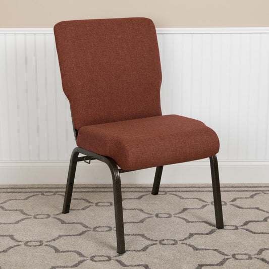 Advantage 20.5 In. Cinnamon Molded Foam Church Chair By Flash Furniture | Side Chairs | Modishstore