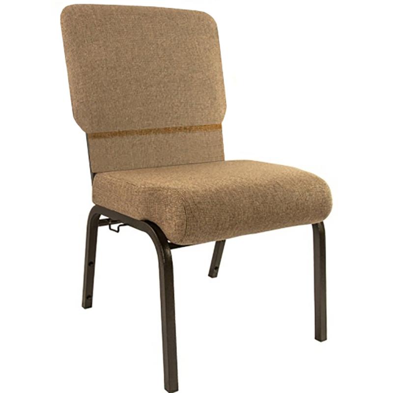 Advantage Mixed Tan Church Chair 20.5 In. Wide By Flash Furniture | Side Chairs | Modishstore
