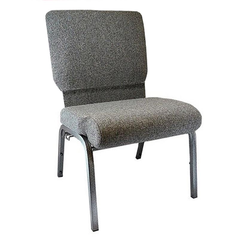 Advantage Charcoal Gray Church Chair 20.5 In. Wide By Flash Furniture | Side Chairs | Modishstore - 1
