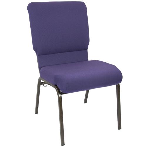 Advantage Eggplant Church Chair 18.5 In. Wide By Flash Furniture | Side Chairs | Modishstore