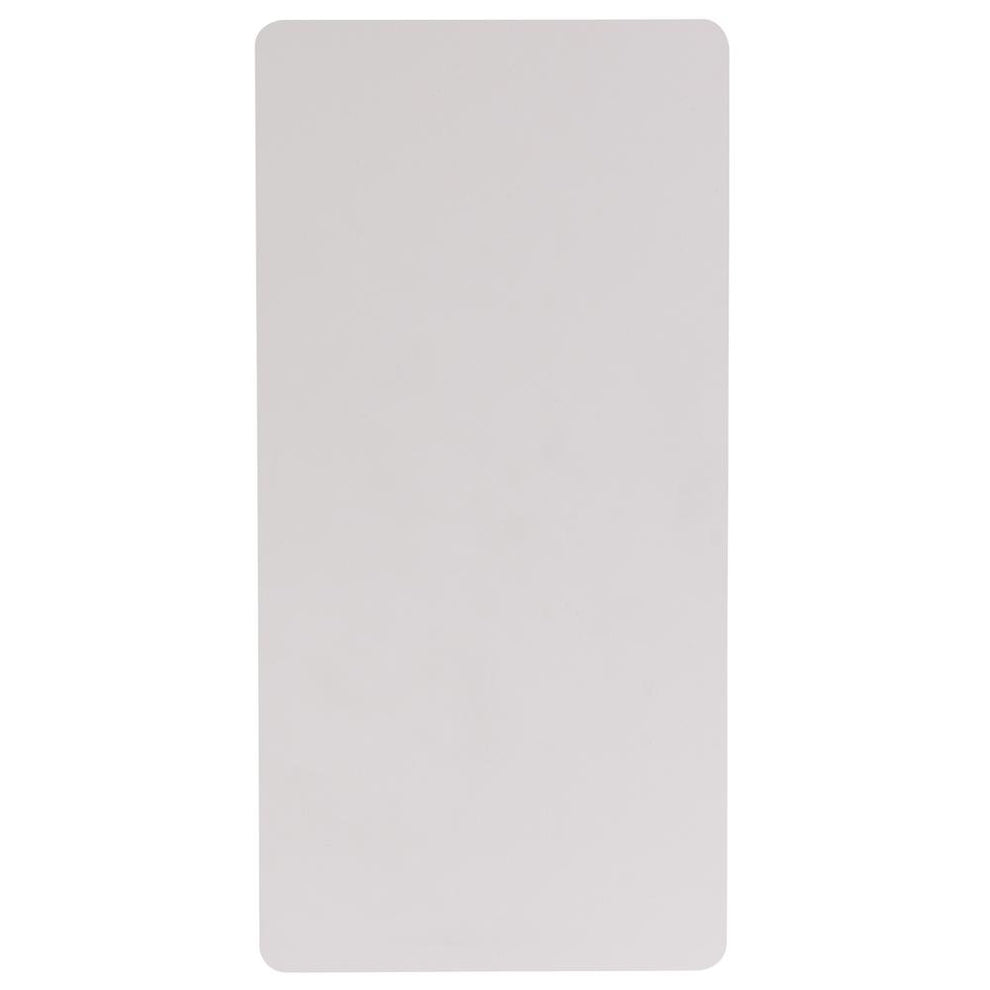 4-Foot Granite In White Plastic Folding Table By Flash Furniture | Side Tables | Modishstore - 3