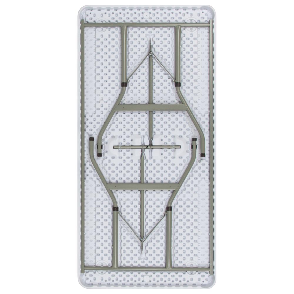 4.93-Foot Height Adjustable Granite White Plastic Folding Table By Flash Furniture | Outdoor Tables | Modishstore - 3