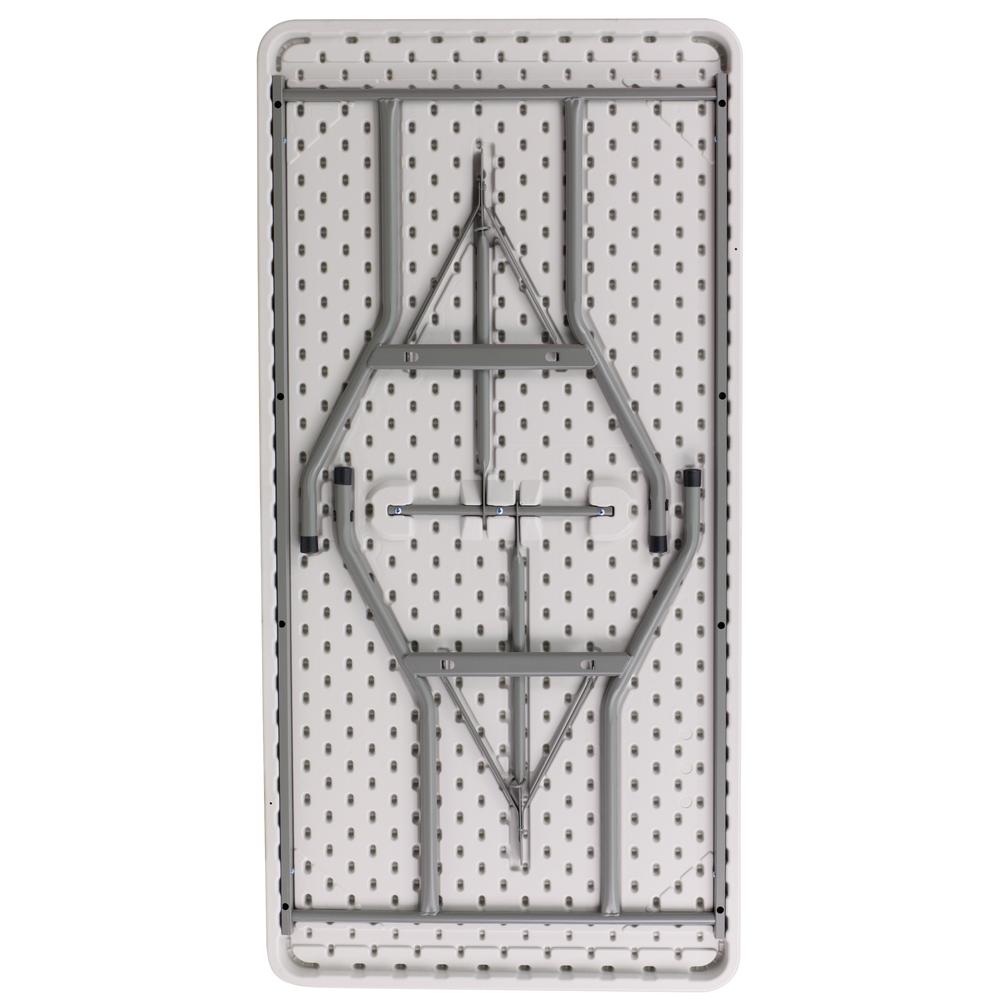 5-Foot Granite In White Plastic Folding Table By Flash Furniture | Outdoor Tables | Modishstore - 2