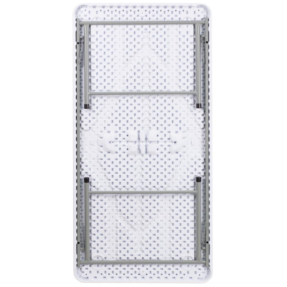 4.93-Foot Kid'S Granite White Plastic Folding Table By Flash Furniture | Side Tables | Modishstore - 2