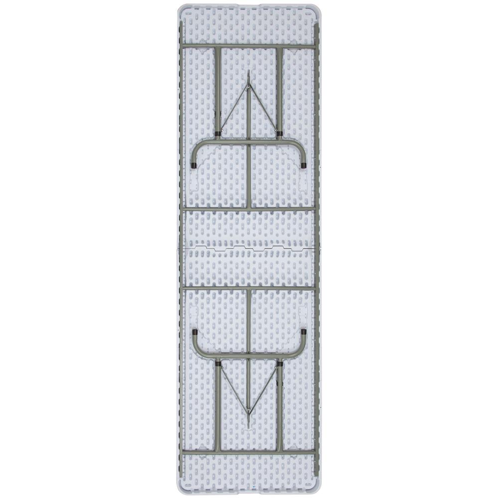 8-Foot Height Adjustable Granite White Plastic Folding Table By Flash Furniture | Outdoor Tables | Modishstore - 3