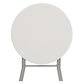 2.63-Foot Round Granite In White Plastic Folding Table By Flash Furniture | Outdoor Tables | Modishstore - 4